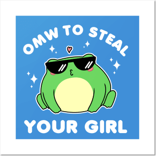 Cool Frog, On My Way To Steal Your Girl. Posters and Art